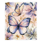Watercolor Butterflies Baby Fleece Blanket by Wikus Schalkwyk