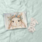 Watercolor Floral Bunny Cot Set