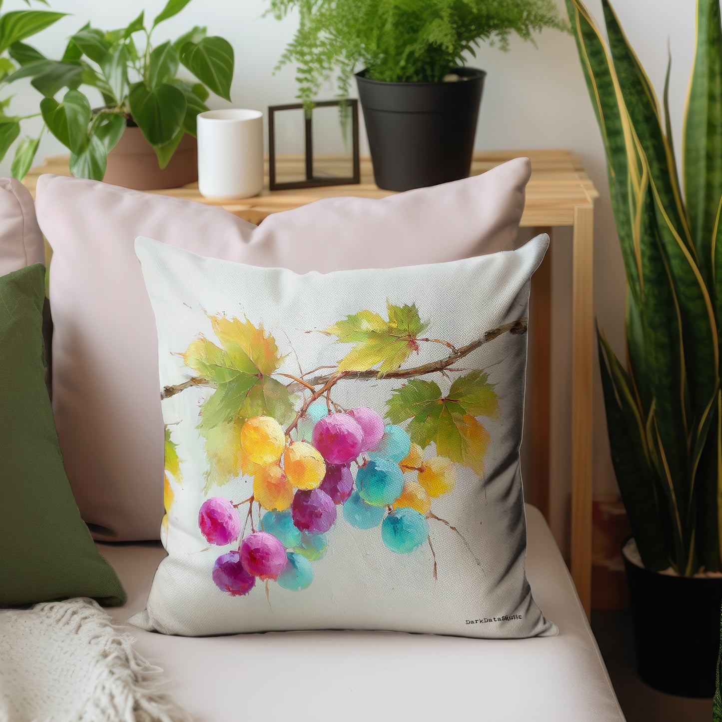 Watercolor Grapevine Luxury Scatter by Wikus Schalkwyk