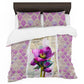 Watercolor Hellebore Collage Duvet Cover Set