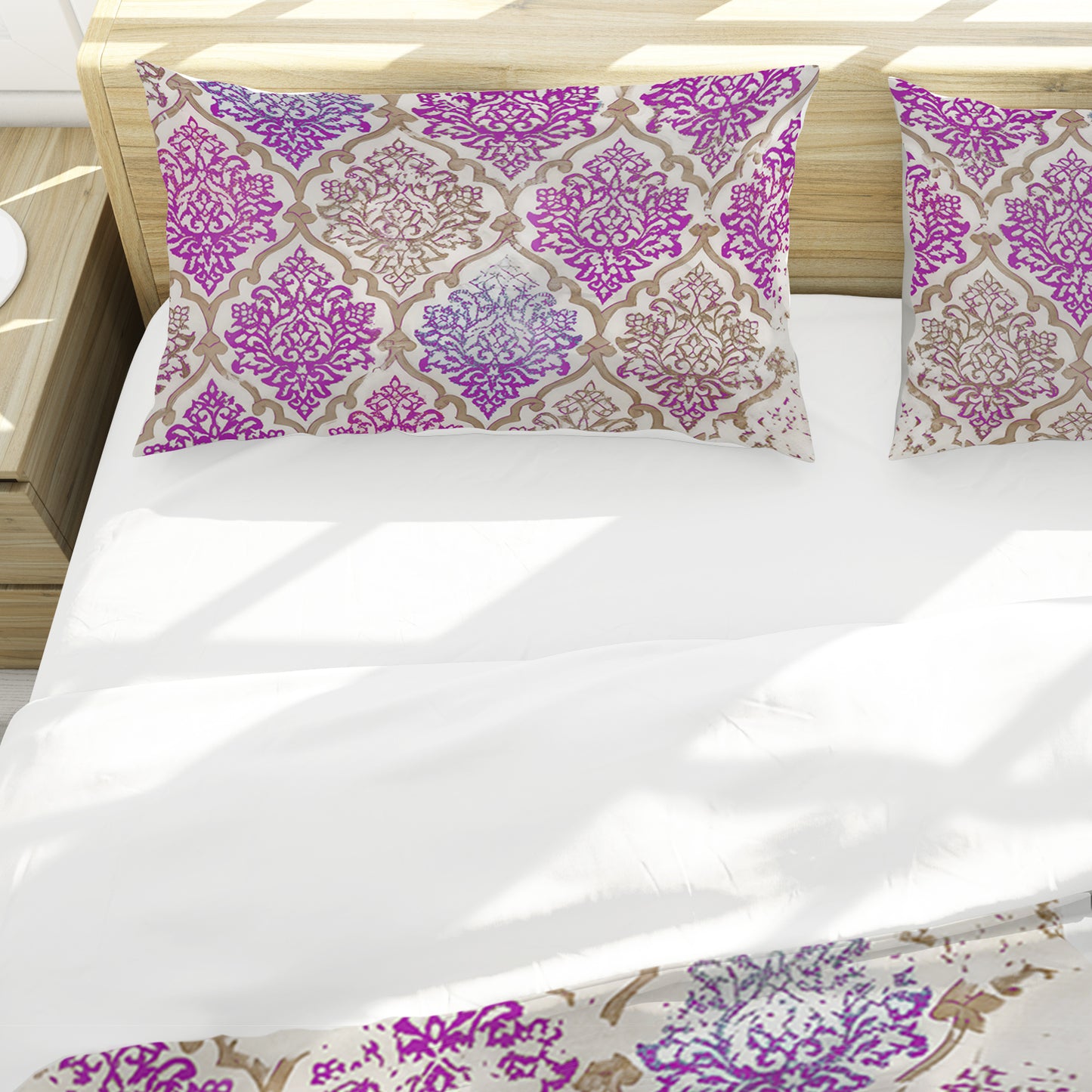 Watercolor Hellebore Collage Duvet Cover Set