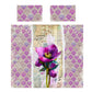 Watercolor Hellebore Collage Duvet Cover Set