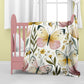 Watercolor Nursery Butterflies  Baby Fleece Blanket by Wikus Schalkwyk