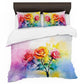 Watercolor Roses Duvet Cover Set
