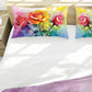 Watercolor Roses Duvet Cover Set