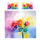 Watercolor Roses Duvet Cover Set