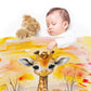 Watercolor Safari Giraffe Baby Fleece Blanket