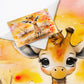 Watercolor Safari Giraffe Cot Set