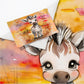 Watercolor Safari Zebra Cot Set