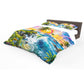 Watercolor Tropical Cascade Duvet Cover Set