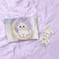 Watercolor White Kitten Cot Set