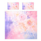 Watercolour Cloudy Rose Duvet Cover Set