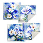 Watercolour White Flowers Luxury Scatter Covers Set of 4