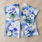 Watercolour White Flowers Luxury Scatter Covers Set of 4