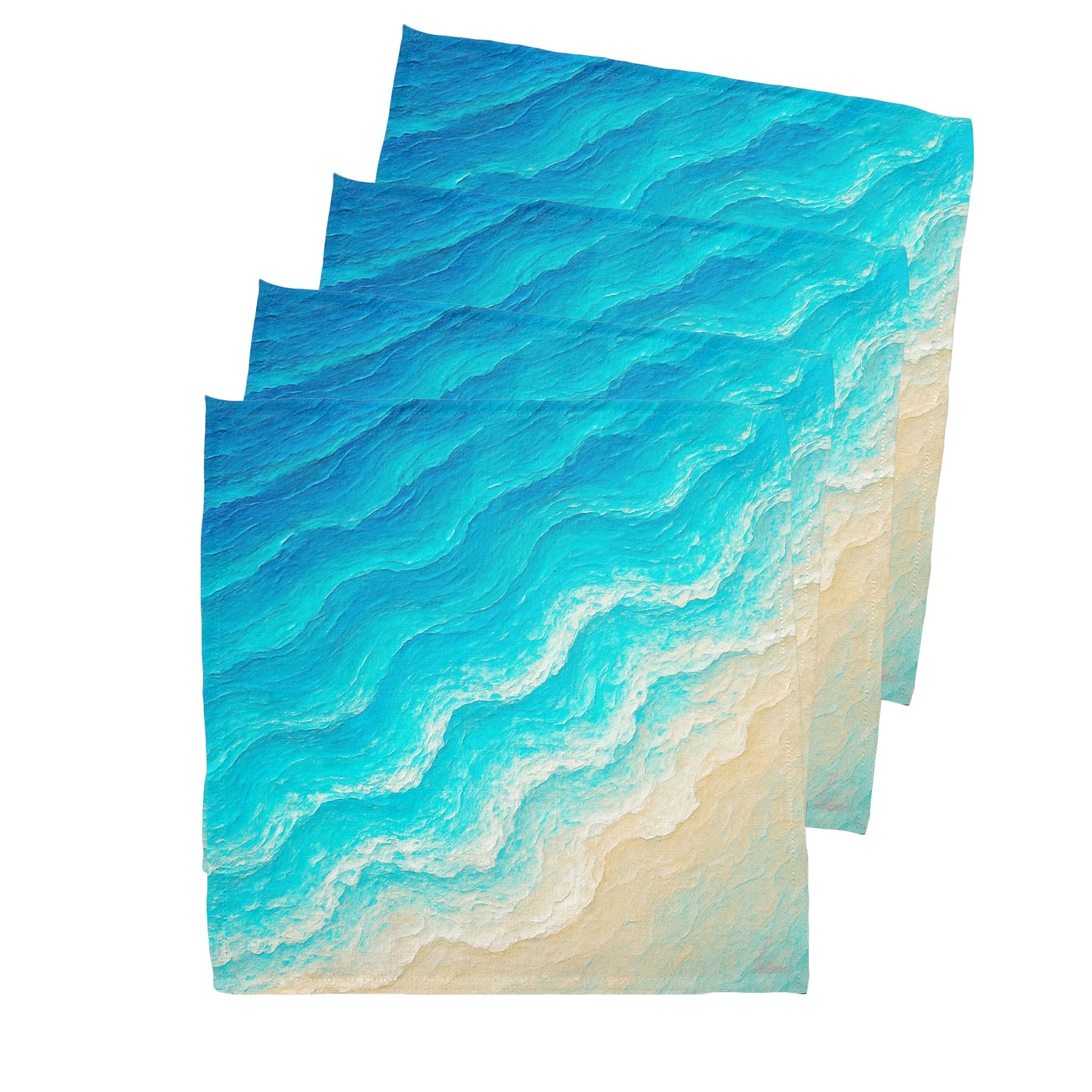 Watercolour Ocean Dream Napkins by Nathan Pieterse