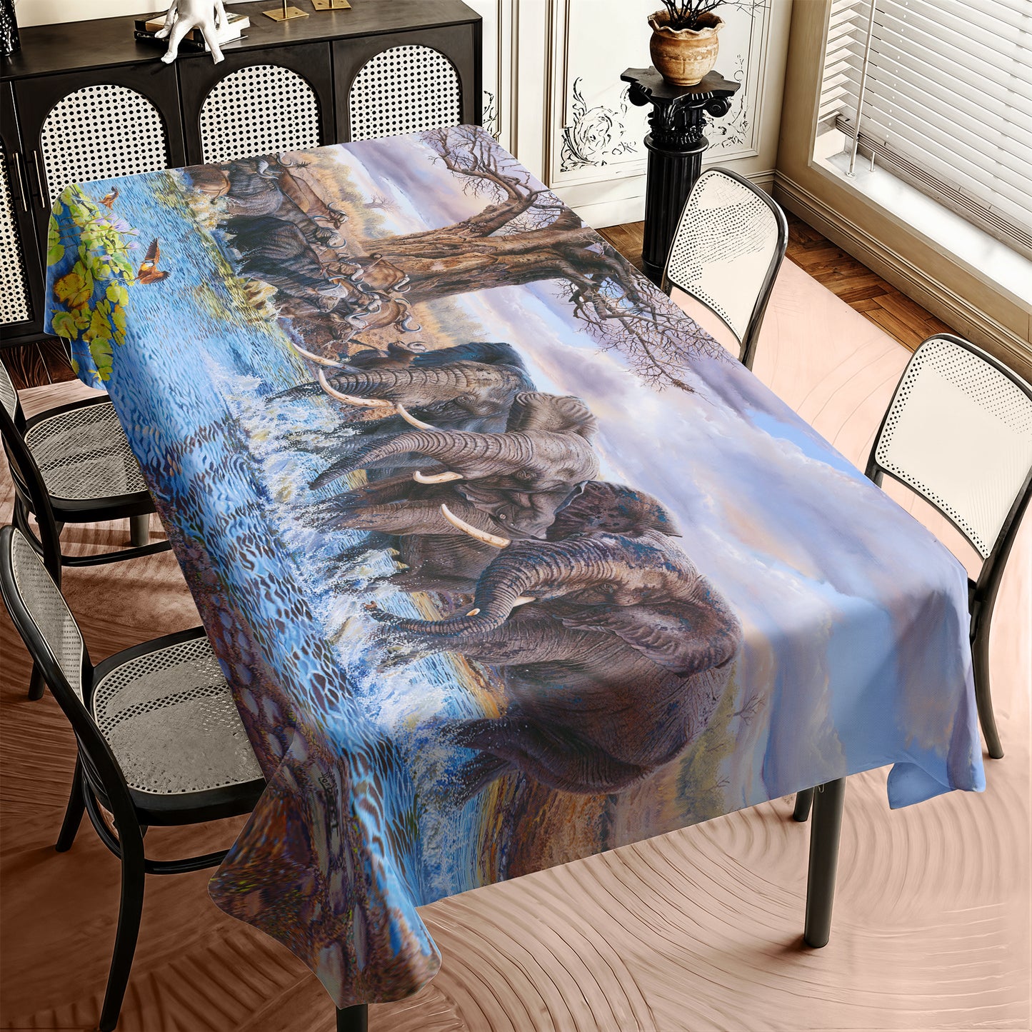Waterhole By Delene Lambert Rectangle Tablecloth