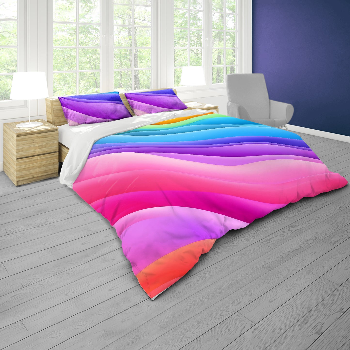 Waves of Colour Duvet Cover Set