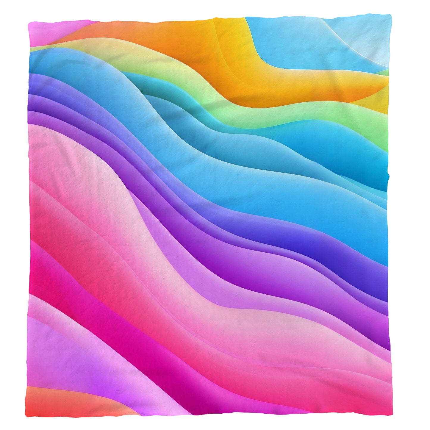 Waves of Colour Light Weight Fleece Blanket