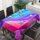 Waves of Colour Rectangle Tablecloth