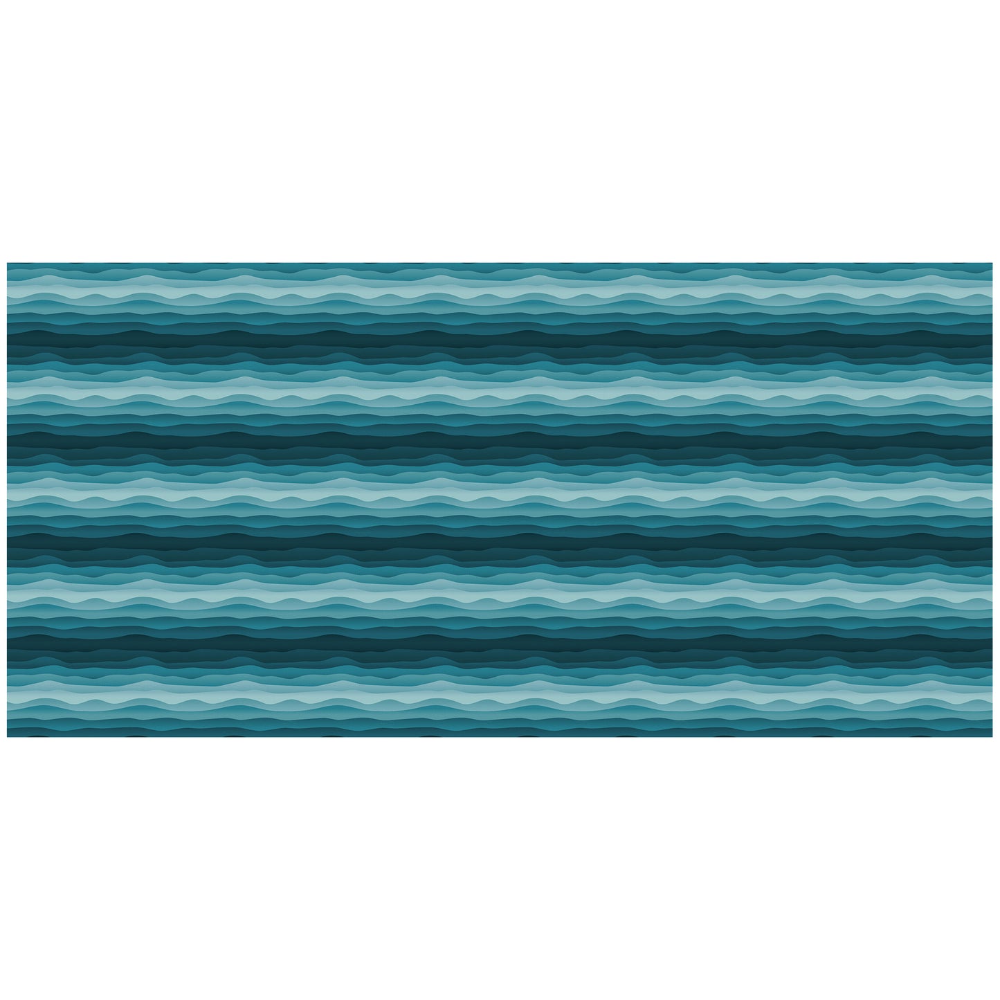 Wavy Blue Gradient 3m Rectangle Tablecloth
