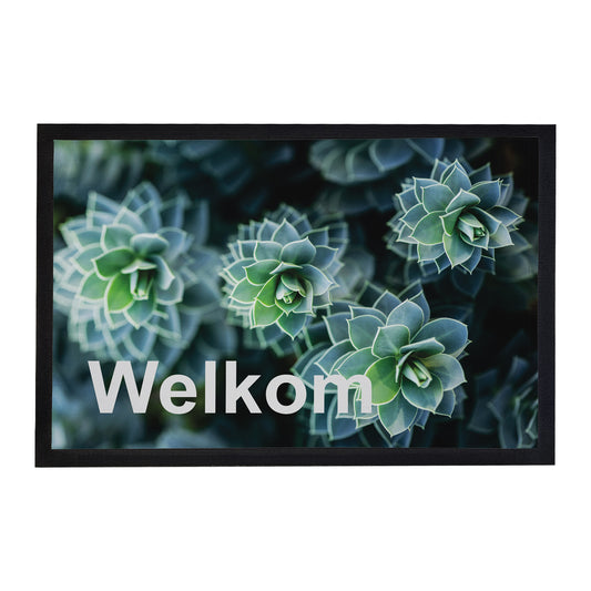 Welkom Succulents Door Mat