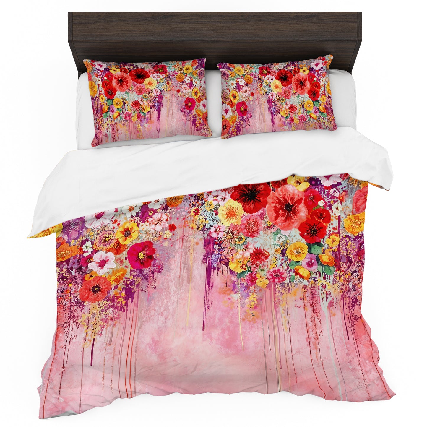 Wet Flowers Duvet Cover Set