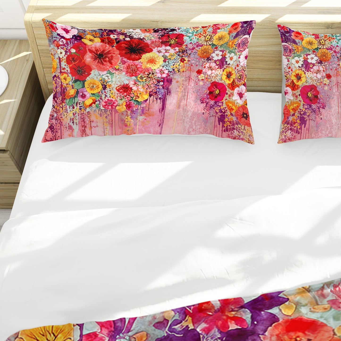 Wet Flowers Duvet Cover Set