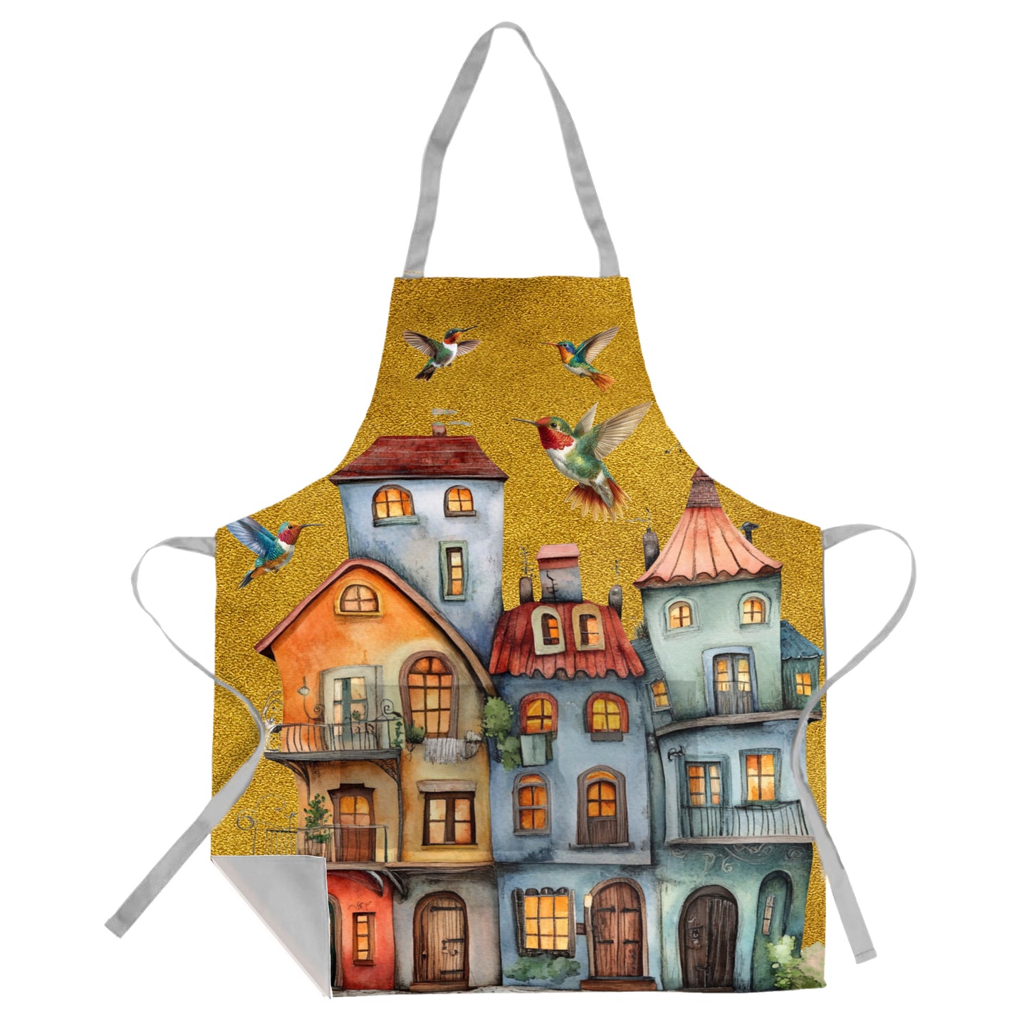 Where Hummingbirds Rest Apron by Mark van Vuuren