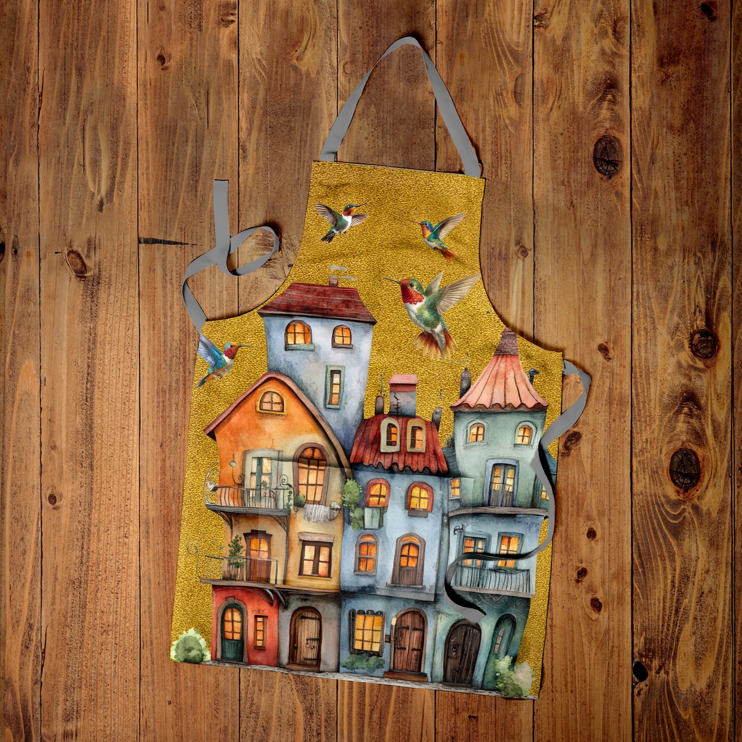 Where Hummingbirds Rest Apron by Mark van Vuuren