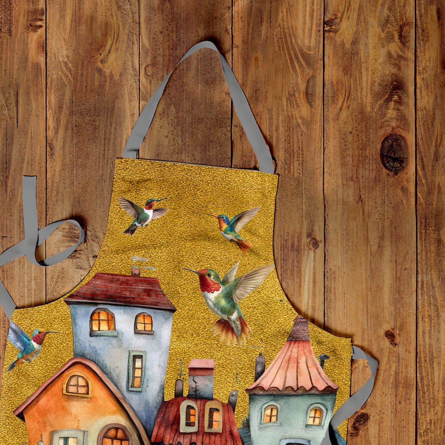Where Hummingbirds Rest Apron by Mark van Vuuren