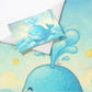 Whimsical Baby Whale Cot Set by Nathan Pieterse
