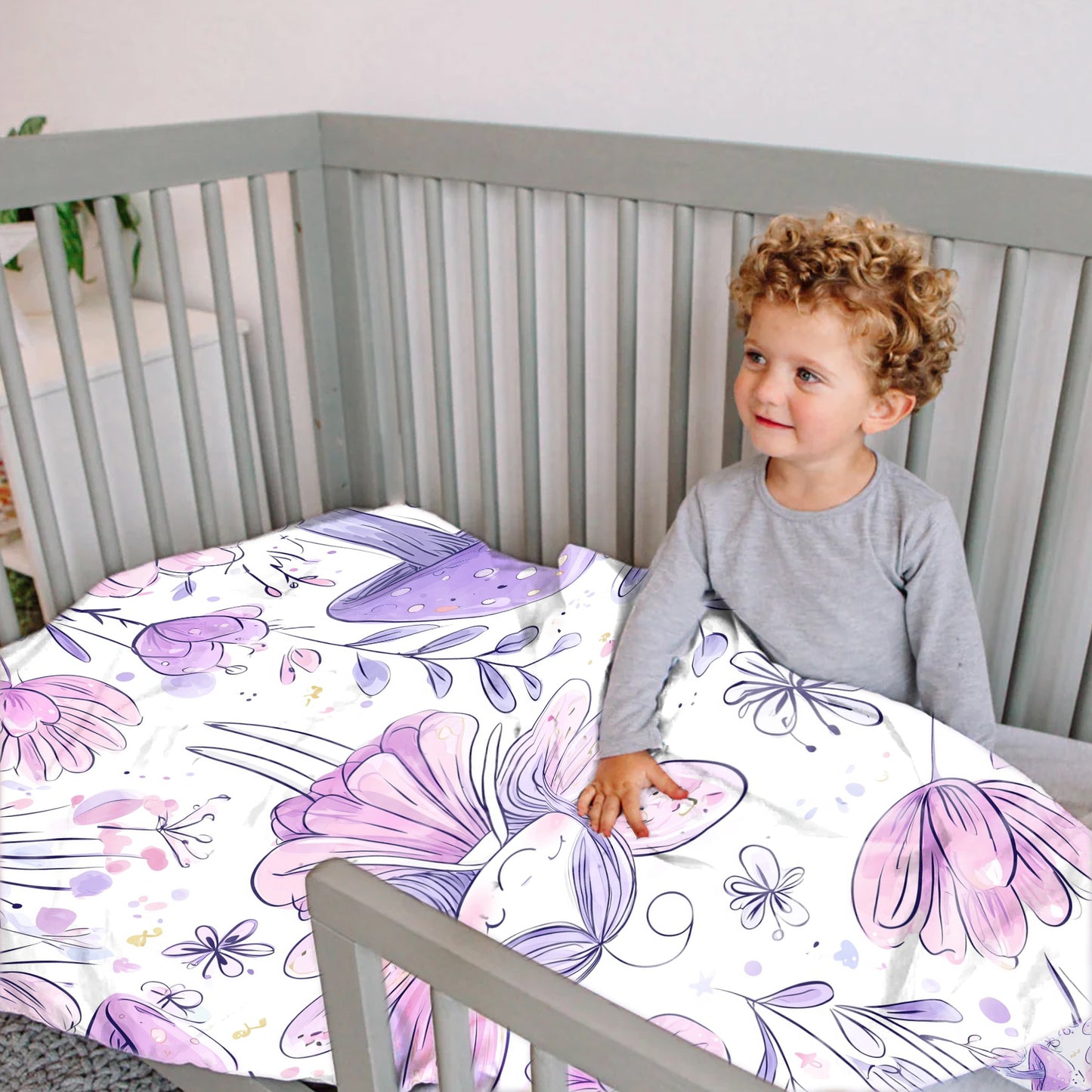 Whimsical Bloom Fairy Cot Set by Wikus Schalkwyk