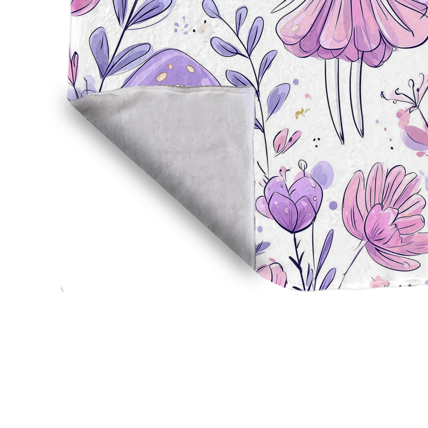 Whimsical Bloom Minky Blanket by Wikus Schalkwyk