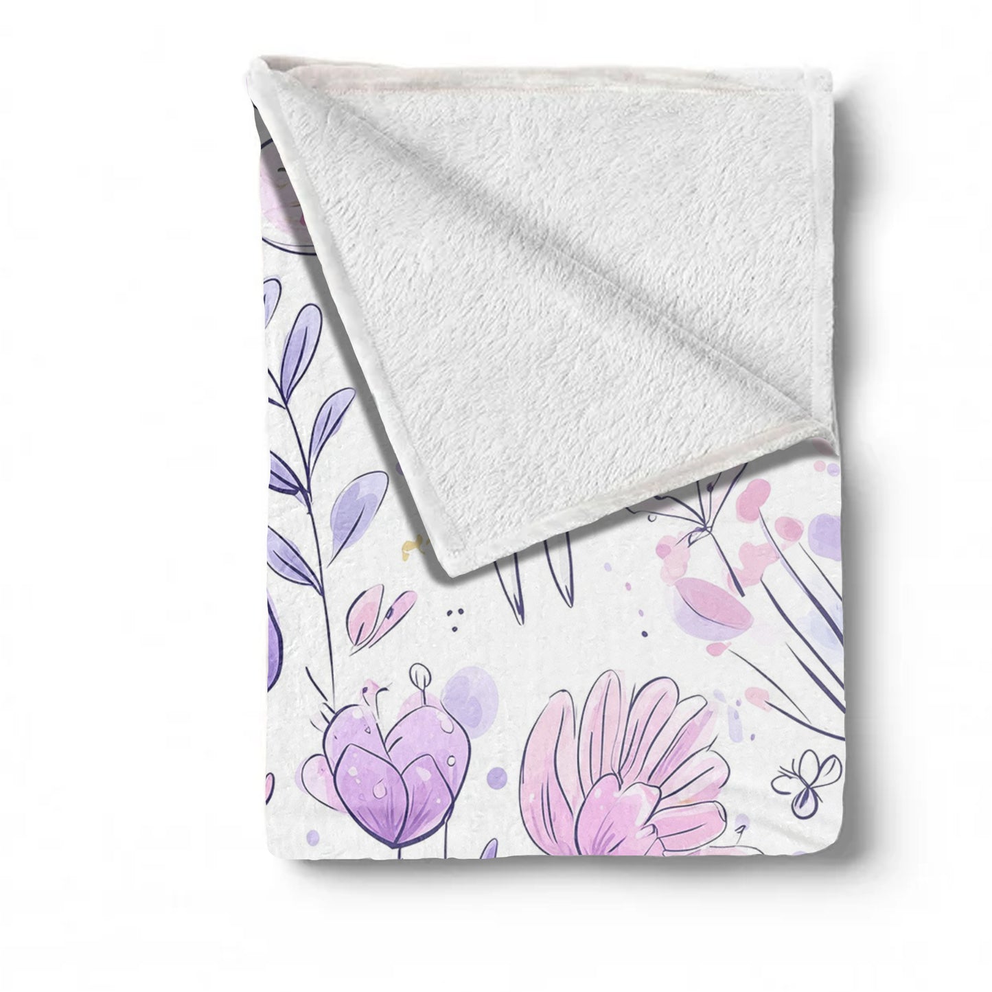 Whimsical Bloom Minky Blanket by Wikus Schalkwyk