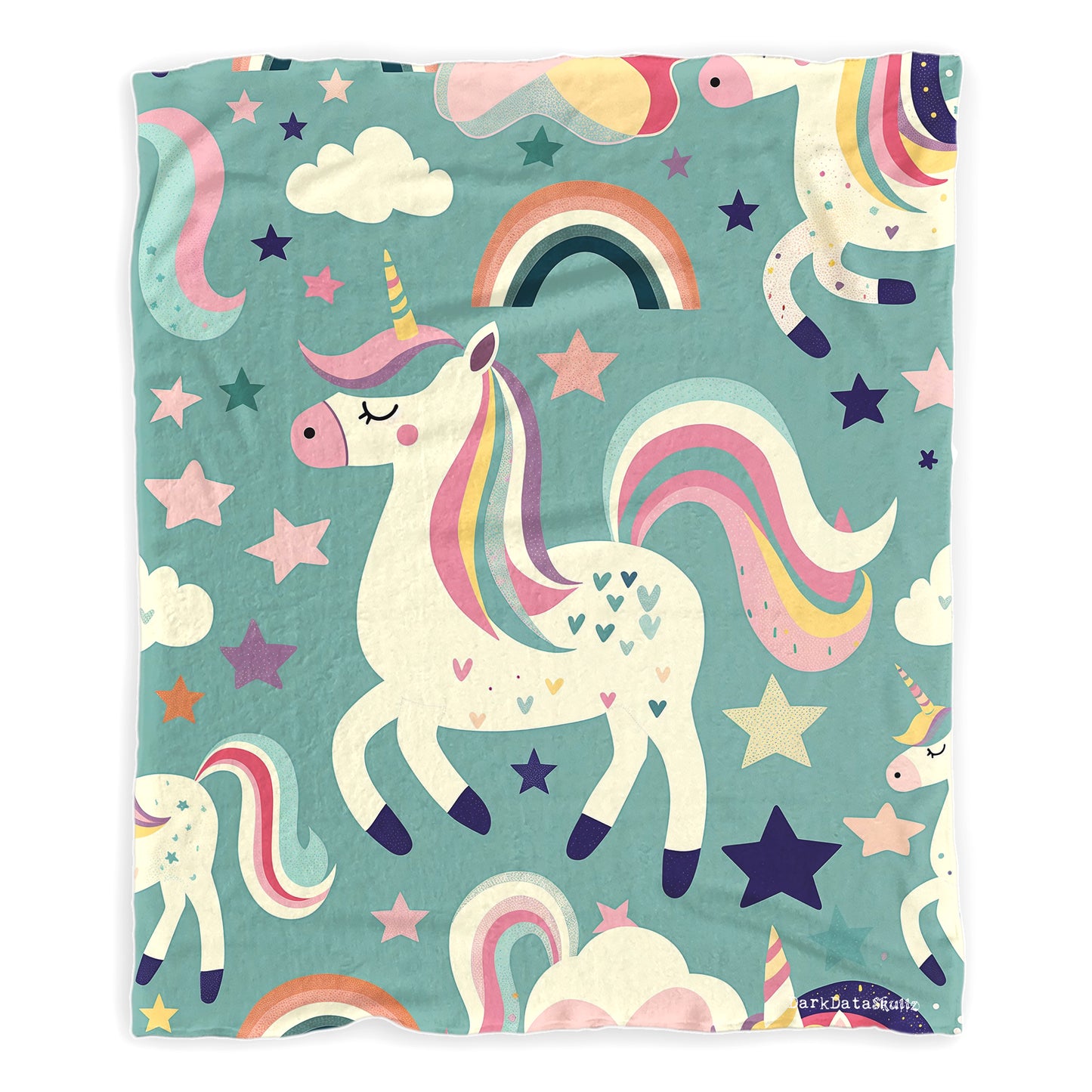 Whimsical Dream Gallop Minky Blanket by Wikus Schalkwyk