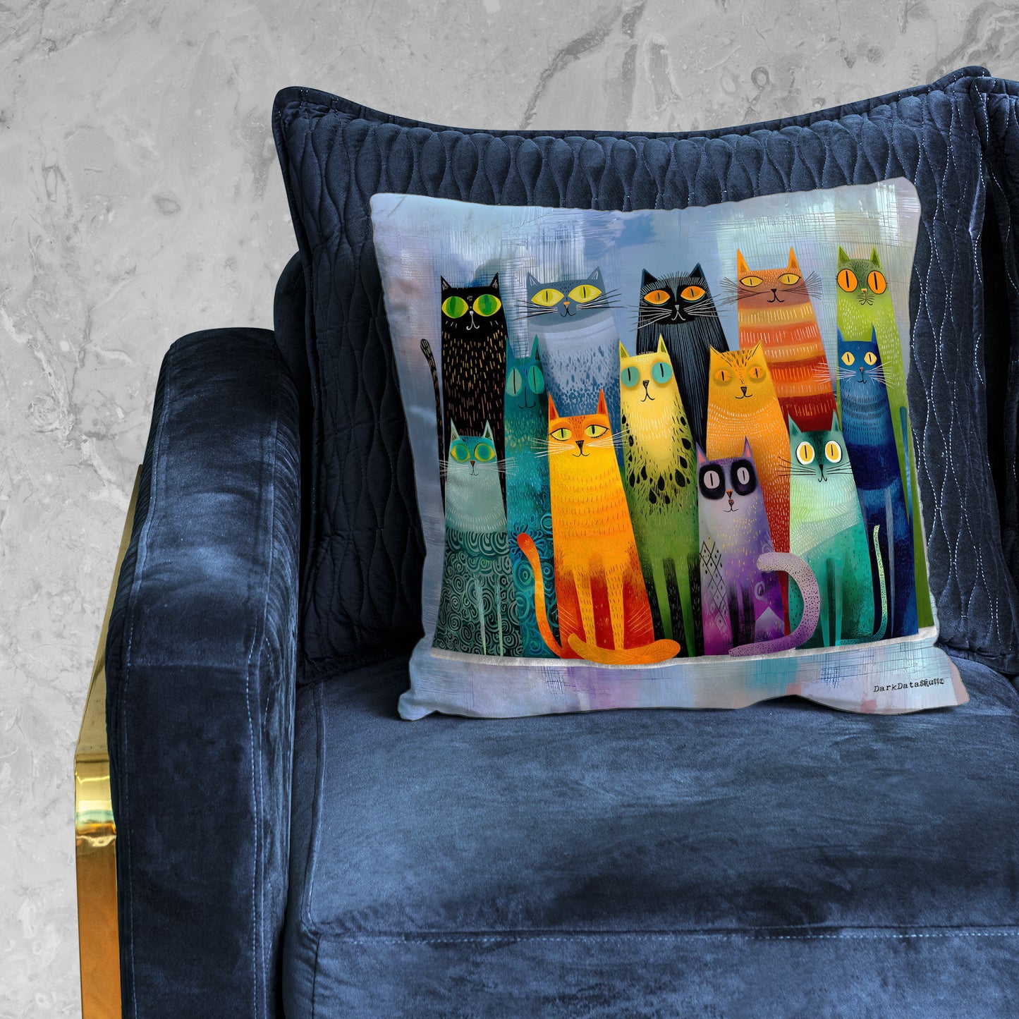 Whimsical Feline Spectrum Luxury Scatter by Wikus Schalkwyk