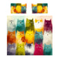 Whimsical Purrade Duvet Cover Set by Wikus Schalkwyk