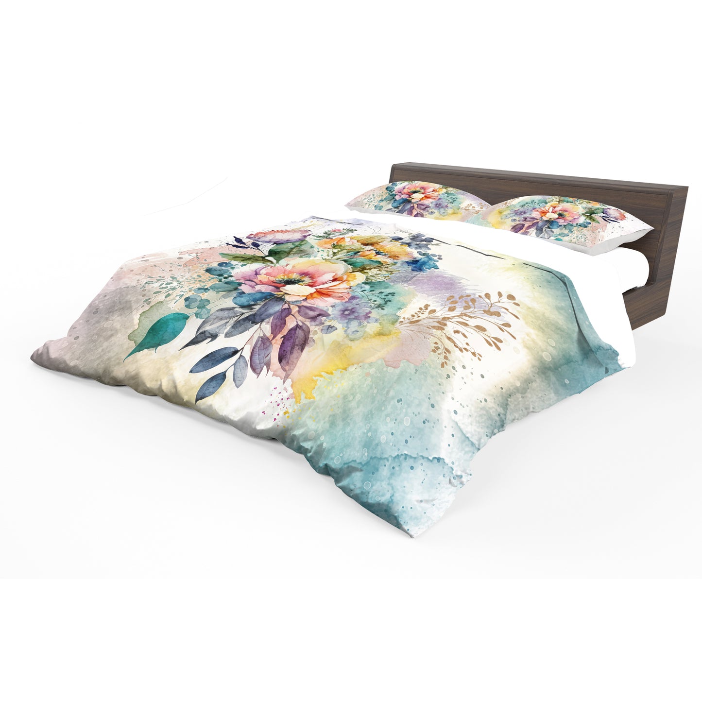 Whimsical Wildflower Bouquet Duvet Cover Set