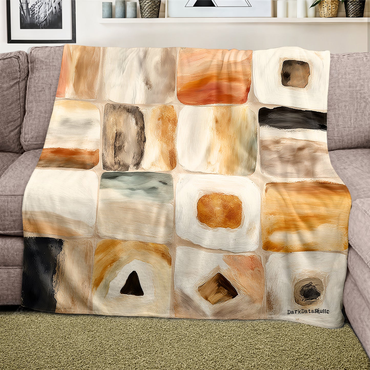 Whispered Textures  Light Weight Fleece Blanket by Wikus Schalkwyk