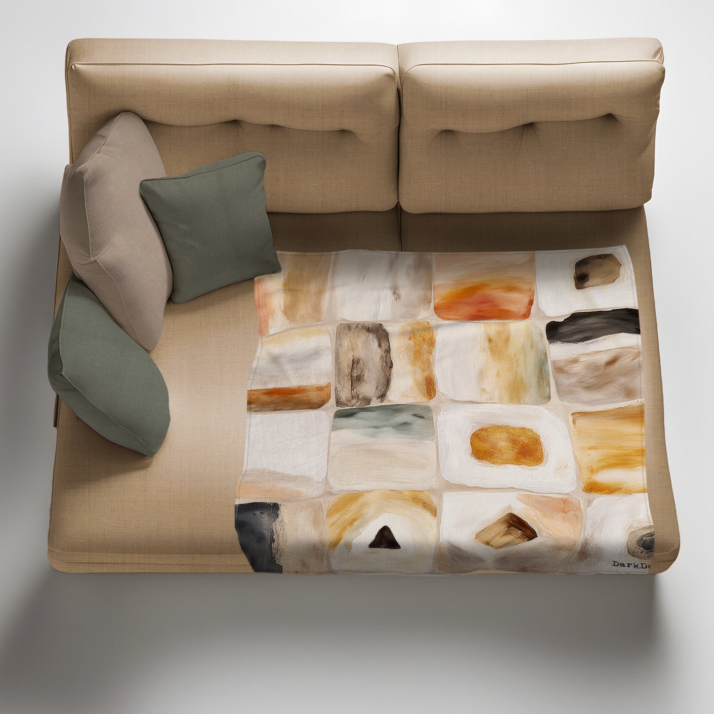 Whispered Textures  Light Weight Fleece Blanket by Wikus Schalkwyk