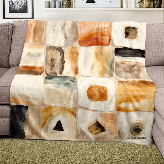 Whispered Textures  Light Weight Fleece Blanket by Wikus Schalkwyk