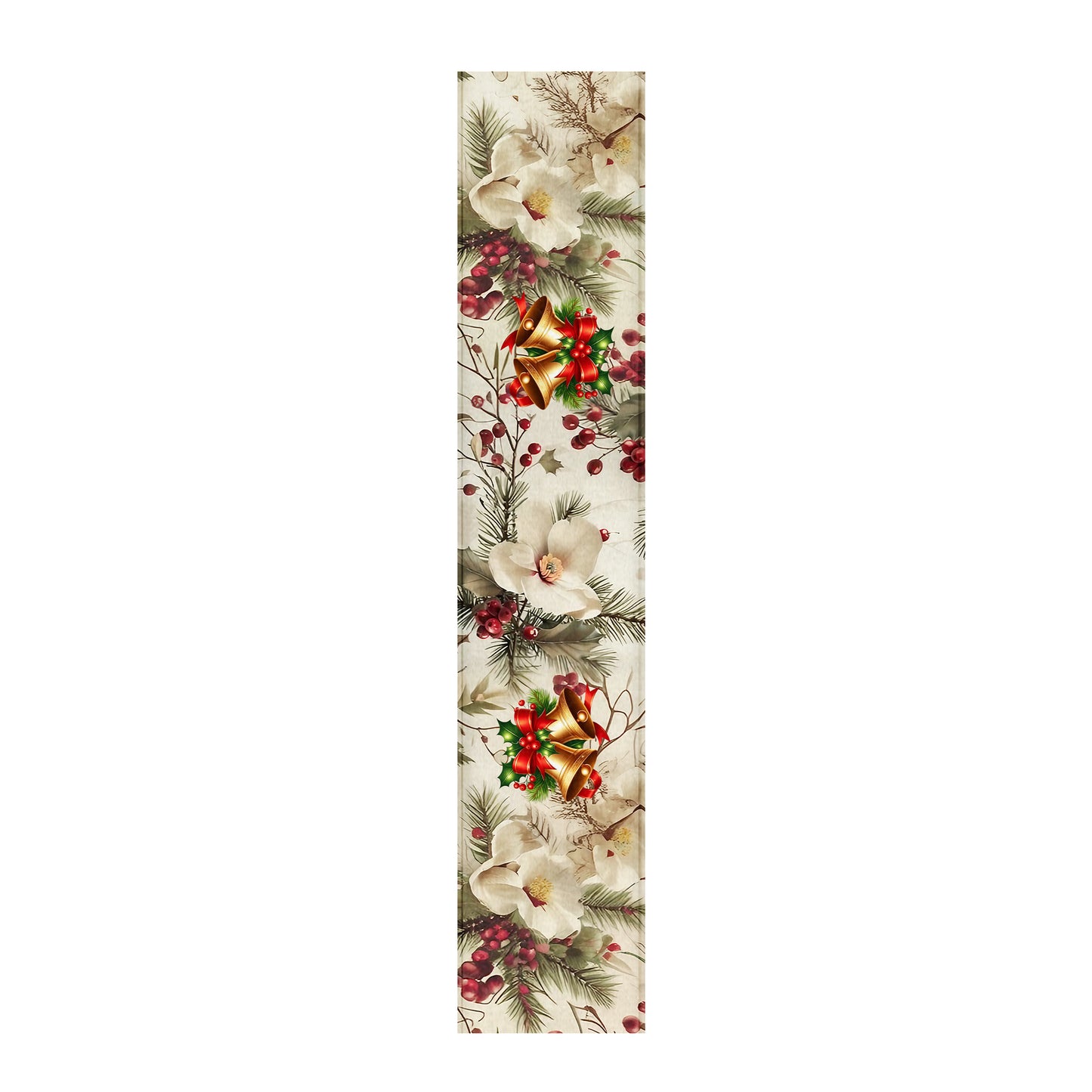 Whispering Christmas Flowers Table Runner