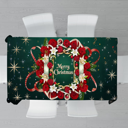 Whispering Christmas Stars Rectangle Tablecloth Rectangle Tablecloth