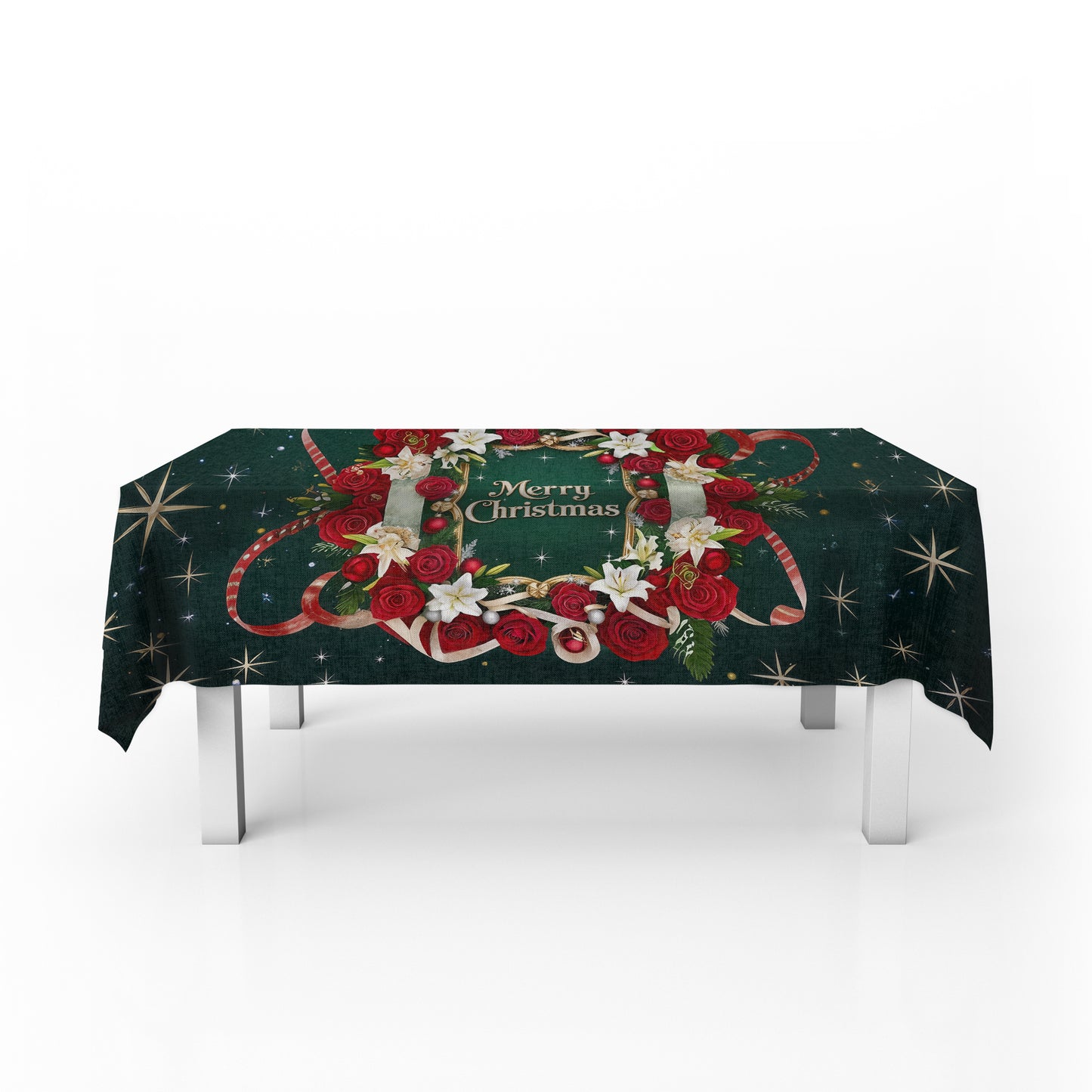 Whispering Christmas Stars Rectangle Tablecloth Rectangle Tablecloth