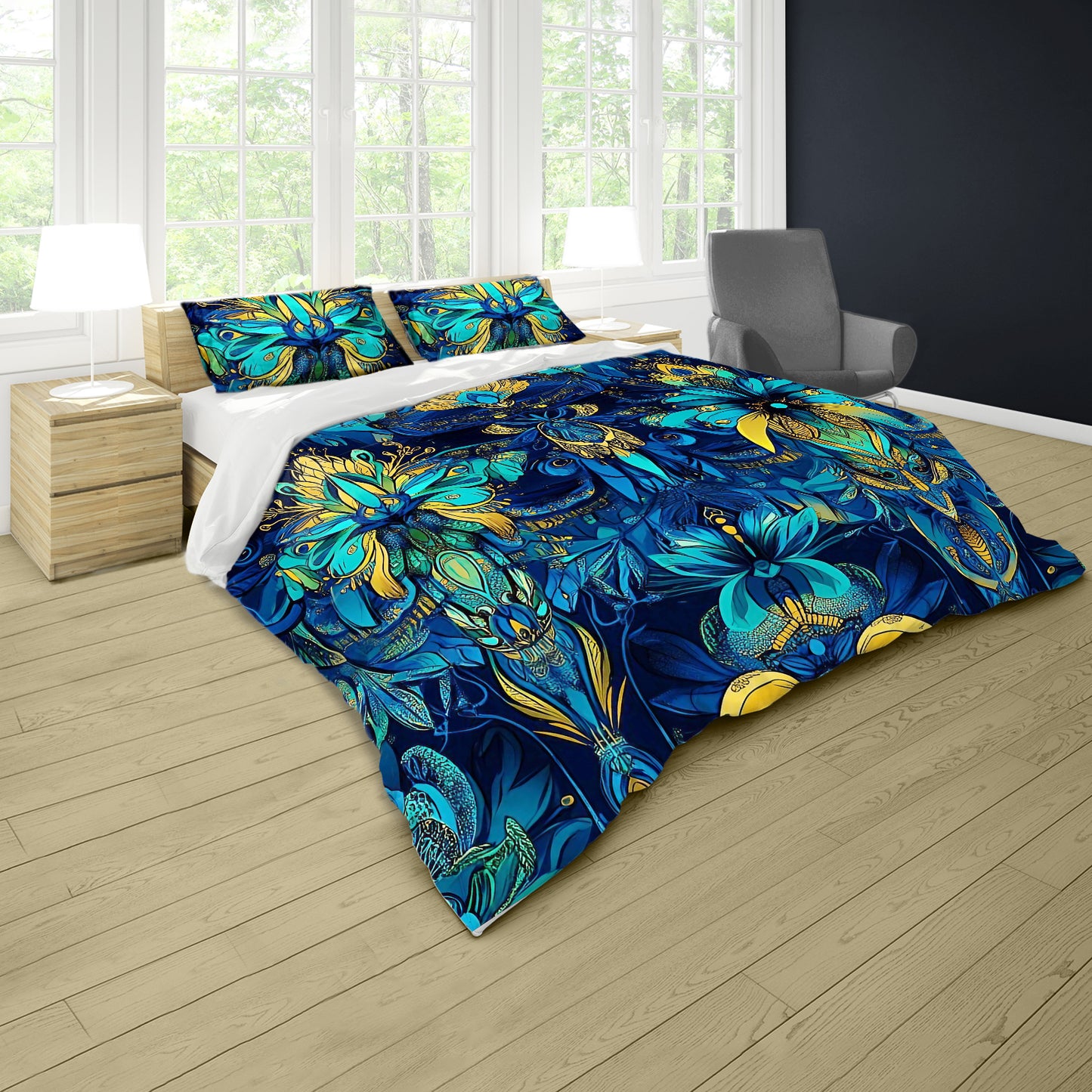 Whispering Dragon Petals Duvet Cover Set