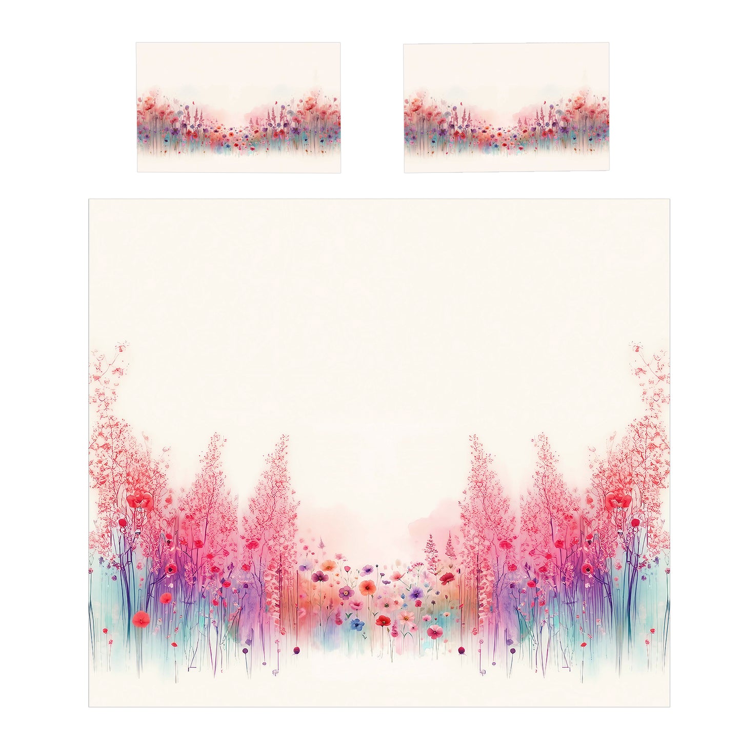 Whispering Flowers Duvet Cover Set