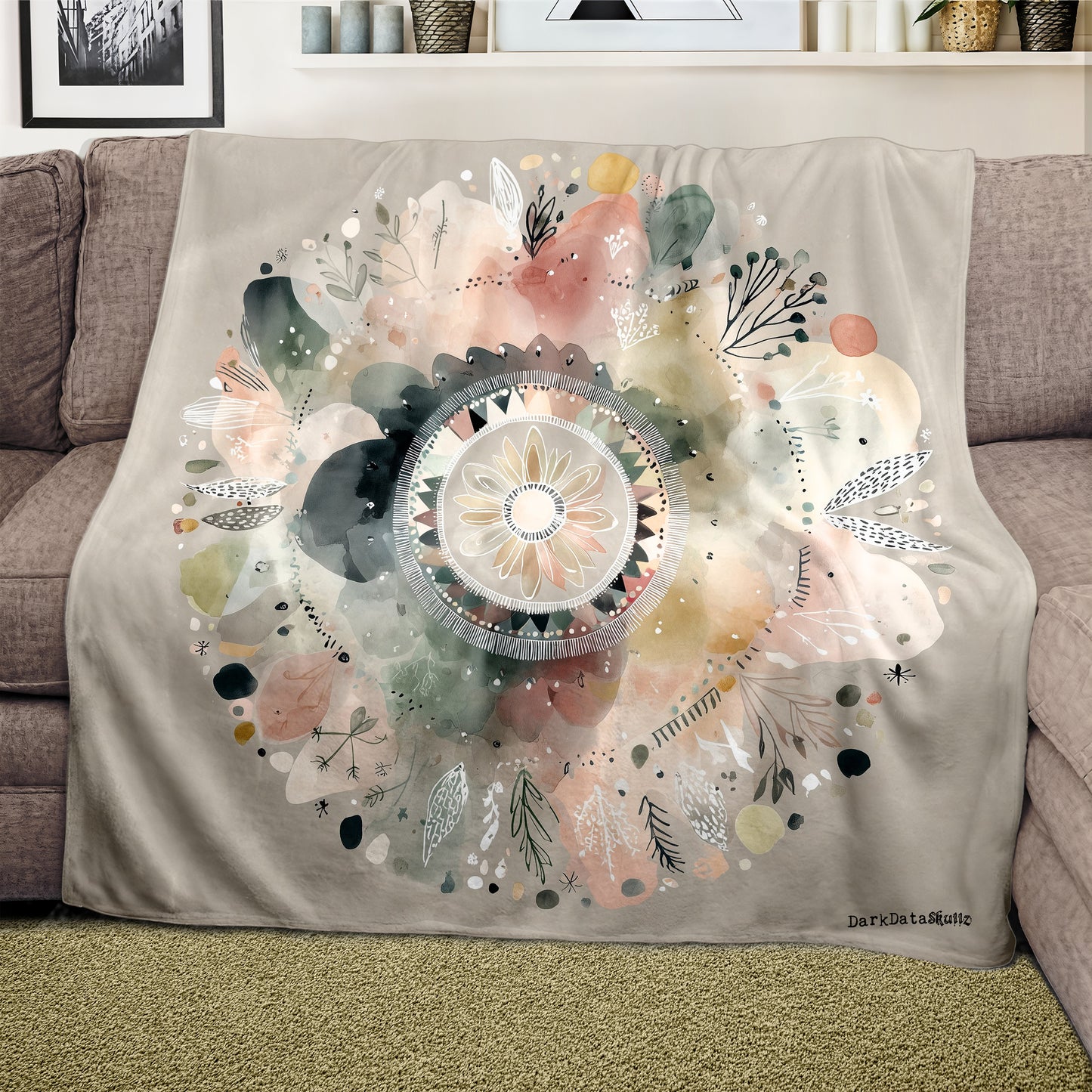 Whispering Petals Light Weight Fleece Blanket by Wikus Schalkwyk