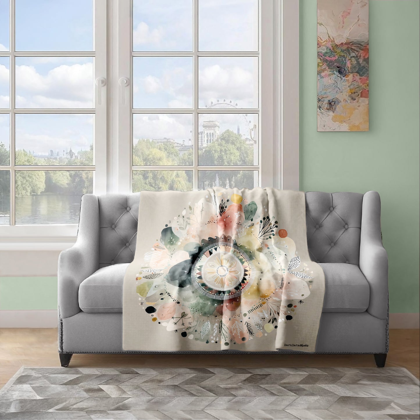 Whispering Petals Light Weight Fleece Blanket by Wikus Schalkwyk