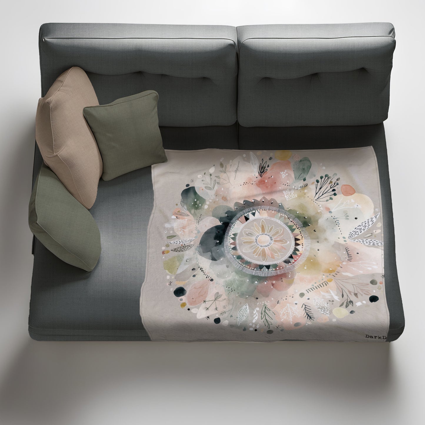 Whispering Petals Light Weight Fleece Blanket by Wikus Schalkwyk