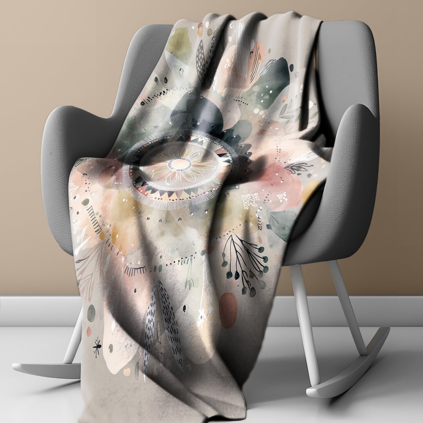 Whispering Petals Light Weight Fleece Blanket by Wikus Schalkwyk